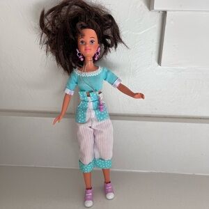 Vintage 1993 Cool Crimp Courtney Brunette Teen Friend of Skipper Barbie Mattel